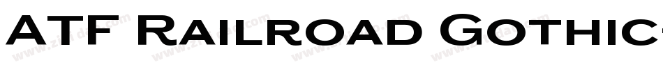 ATF Railroad Gothic字体转换